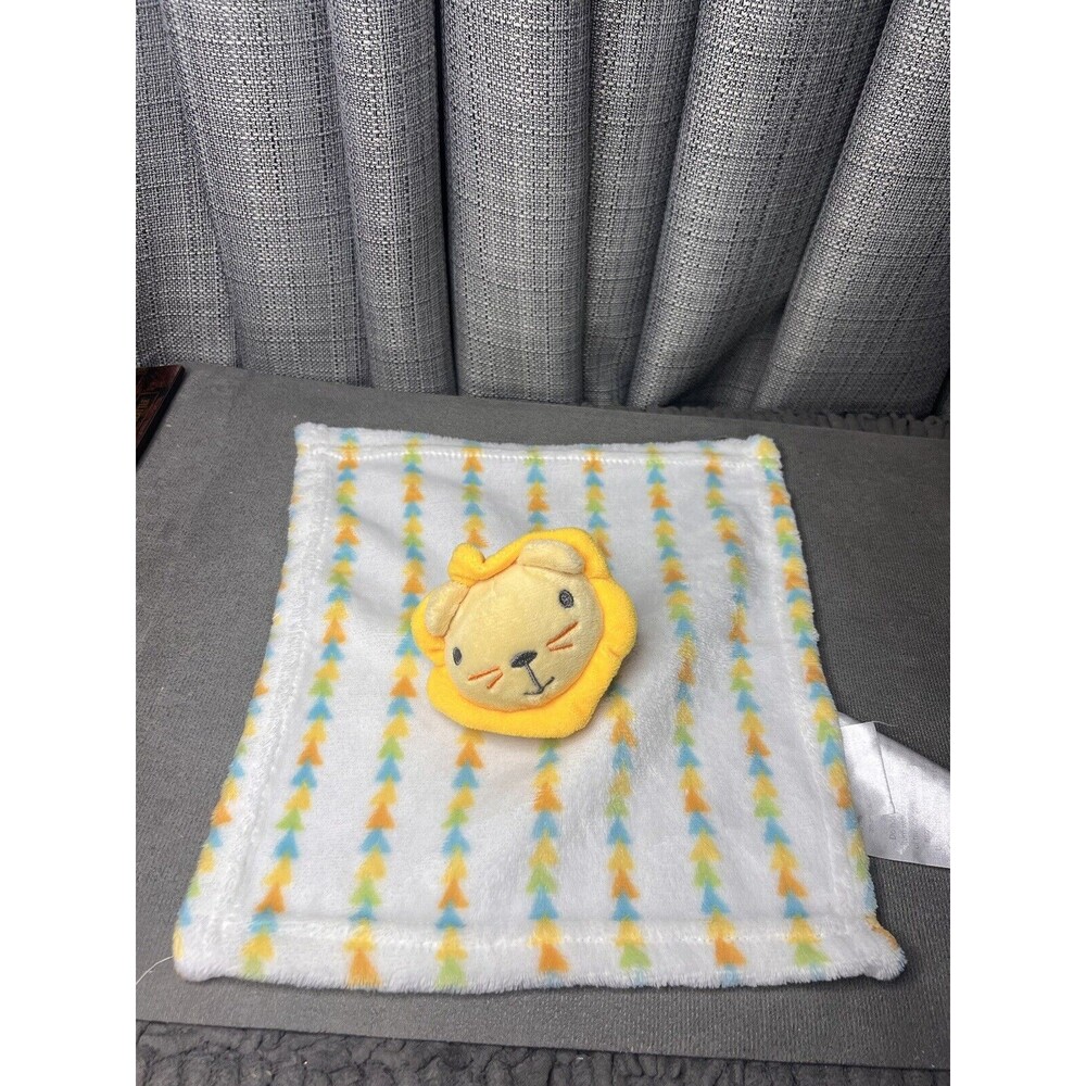 Cribmates Lion Lovey Security Baby Blanket Baby Toy 11 Inch Yellow White
